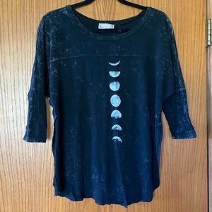 Half sleeve moon cycle shirt